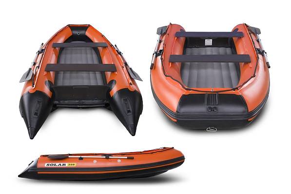 лодка надувная моторная solar максима-350