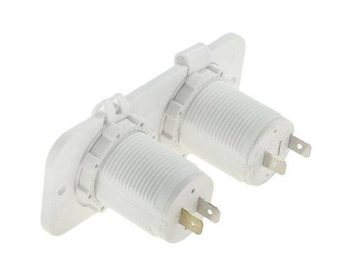 панель с usb-разъемом 5в 2.1а и прикур. врез,бел панель с usb-разъемом 5в 2.1а и прикур. врез,бел