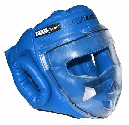 шлем-маска леко гп5-09 д/рукопашн.боя синий р.s