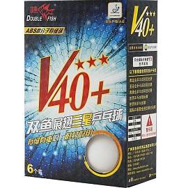 Шарики для н/т DOUBLE FISH 602776 V40+ ITTF 6 шт