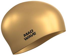 Шапочка д/плав. MAD WAVE Long Hair Silicone Gold