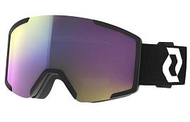 Очки горнолыжные SCOTT SHIELD bk/wh/AMP teal chrS2