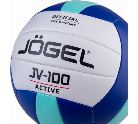мяч волейбольный jogel jv-100 blue/mint