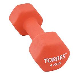 Гантель TORRES метал/неопрен 4.0 кг