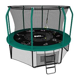 Батут UNIX Line Supreme Game 14 ft (427см) green