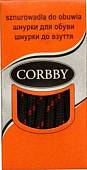 Шнурки CORBBY треккинговые 120cm Black/red