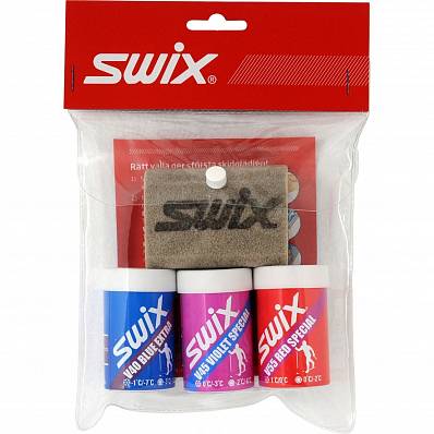 набор лыжных мазей swix  waxpack v40, v45, v55