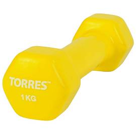 Гантель TORRES метал/винил 1.0 кг - 1шт