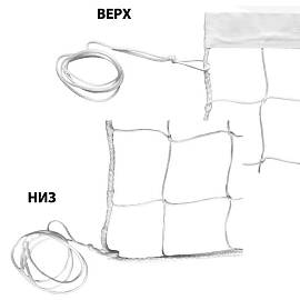 Сетка волейбольная FS-V №1 белая 9.5x1 нить3.5