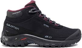 Ботинки SALOMON Shelter CS Wp Black/Ebony/Wine ж.