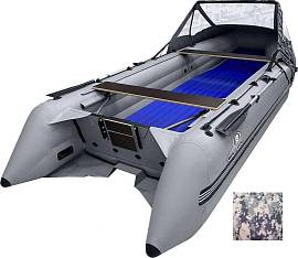 Лодка надувная моторная ШЕРПА 430 JET разъем/тран