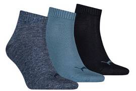 Носки PUMA Unisex Quarter Plain 3P