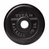 Диск обрезин. черный TITAN BARBELL D-51мм 10 кг