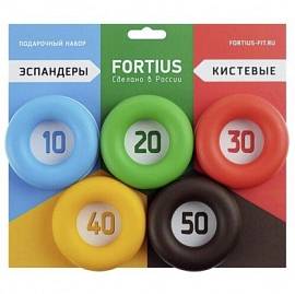 Набор эспандеров Fortius 5 шт. (10-50 кг) подложка