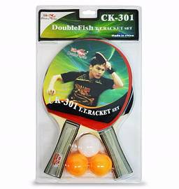 Набор для н/теннис Double Fish 301 2 ракетки 3 мяч
