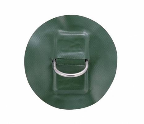 кольцо d-образное малое с зеленой накладкой