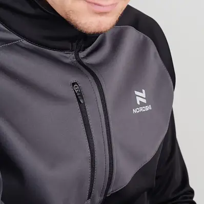 куртка разминочная nordski premium black/graphite NORDSKI