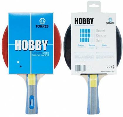 ракетка н/теннис torres hobby 1.8мм для настольного тенниса