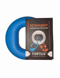 Эспандер Fortius 2 нагрузками 10-20 кг голубой