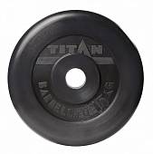 Диск обрезин. черный TITAN BARBELL D-51мм 15 кг