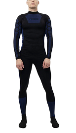 Комплект термобелья NORDSKI Snake Black/Blue  м.