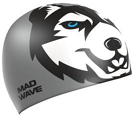 Шапочка д/плав. MAD WAVE Husky silver 