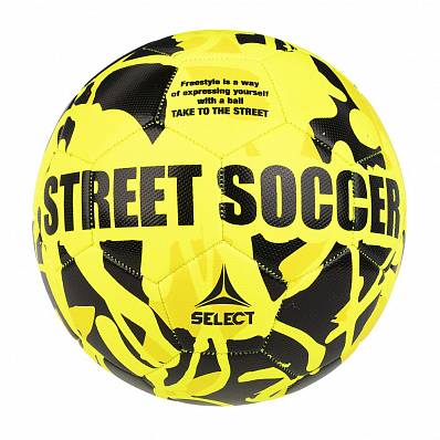 мяч футбольный select street soccer (жел/черн) 4.5 для футбола товары