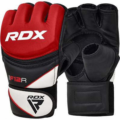 перчатки rdx grappling f12 l черн/красный