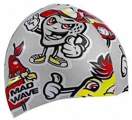Шапочка д/плав. MAD WAVE Fun Silver д.
