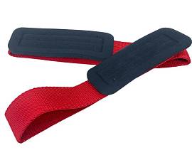 Лямки атлетические для тяги E42104 красные M
