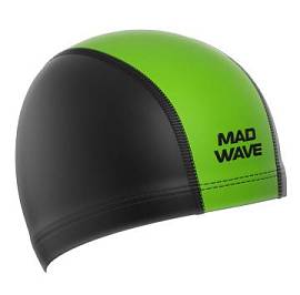Шапочка д/плав. MAD WAVE Lycra Duotone lime
