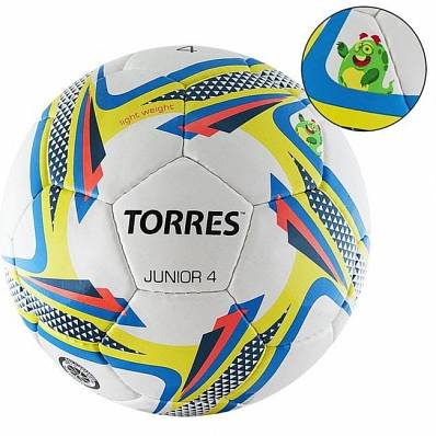 мяч футбольный torres junior-4 р.4 для футбола товары