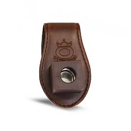 Держатель мела кожаный коричневый