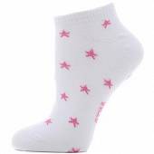 Носки ANTA укороченные белый/розовые звезды ж.