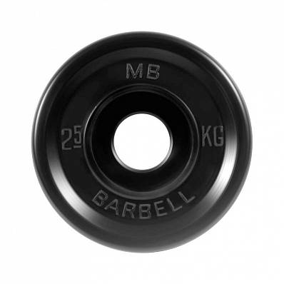  диск обрезин. евроклассик barbell d-51мм 2,5кг