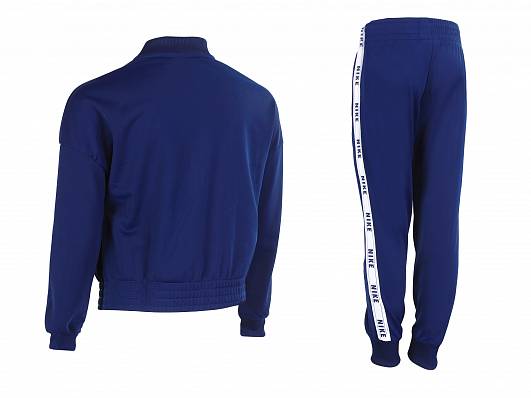 костюм nike fw g nsw trk tricot blue void/white д. Nike
