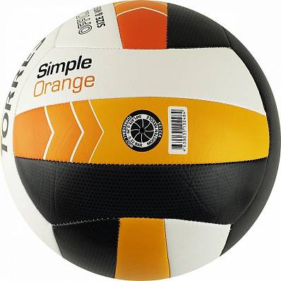 мяч волейбольный torres simple orange №5