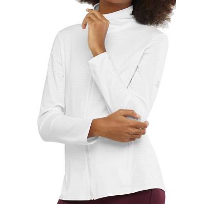 толстовка salomon outrack fz white ж. Salomon