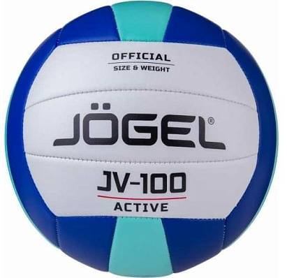 мяч волейбольный jogel jv-100 blue/mint
