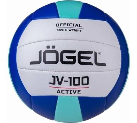 мяч волейбольный jogel jv-100 blue/mint