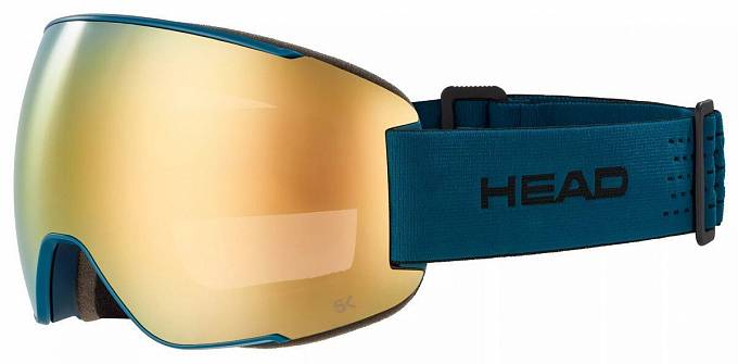 очки горнолыжные head magnify 5k+sl+линза pet/gold