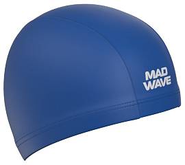 Шапочка д/плав. MAD WAVE Adult Lycra blue