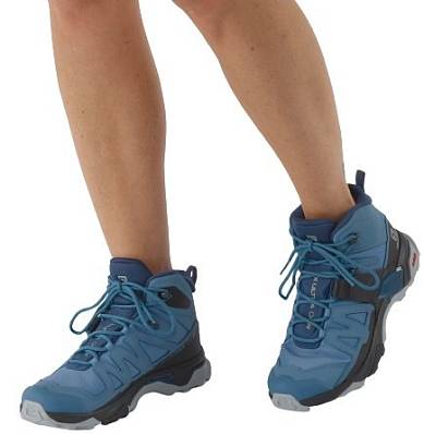 ботинки salomon x ultra 4 mid gtx copen blue/b ж. Salomon