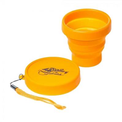 стакан tramp силиконовый складной с крышкой 180