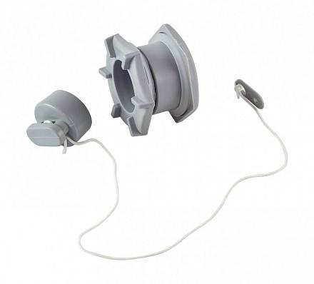 клапан сливной для лодки пвх  h=24mm сер