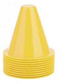Конус-фишка для слалома h-8см желтый