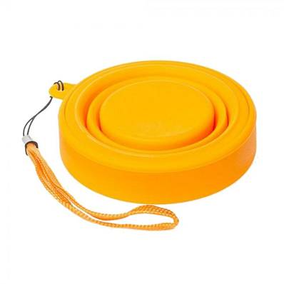 стакан tramp силиконовый складной с крышкой 180