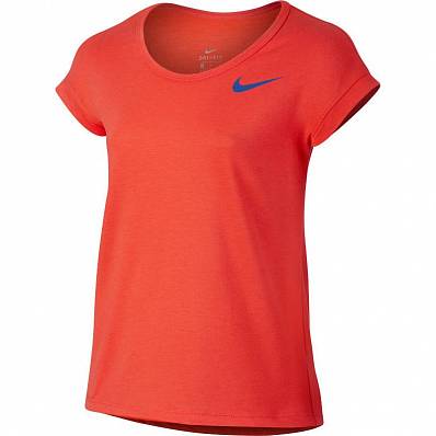 футболка nike ss training max orange/comet blue д. Nike
