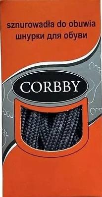 шнурки corbby треккинговые 150cm graphite/gray CORBBY