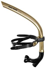 Дыхательный тренажер MAD WAVE Pro snorkel Gold